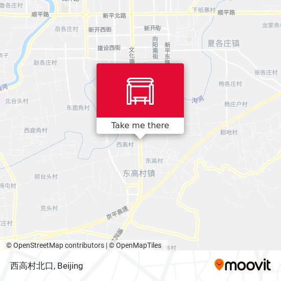 西高村北口 map