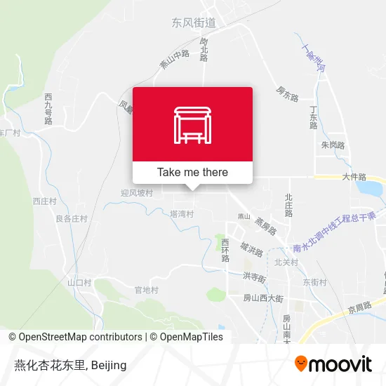 燕化杏花东里 map