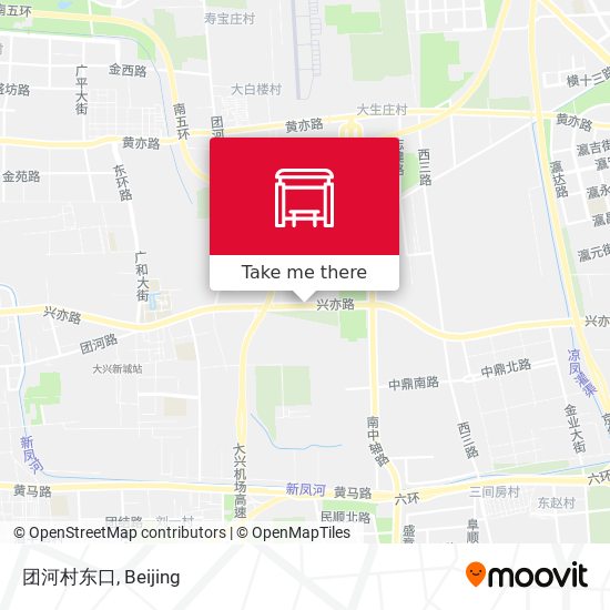 团河村东口 map