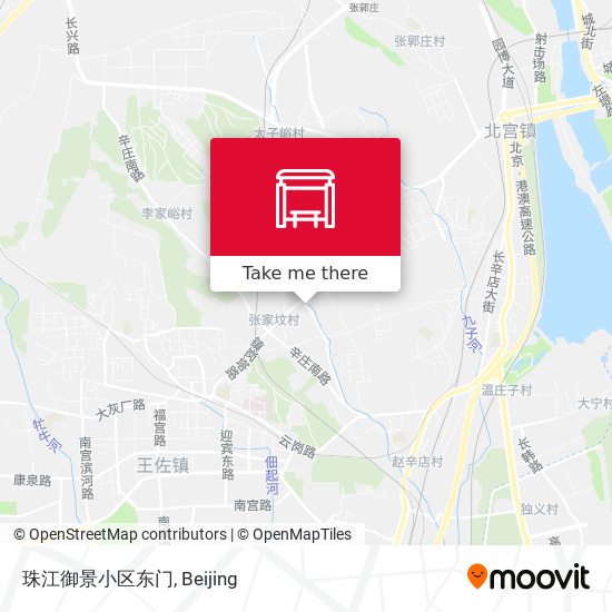 珠江御景小区东门 map