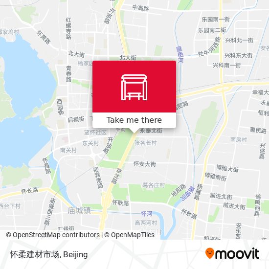 怀柔建材市场 map