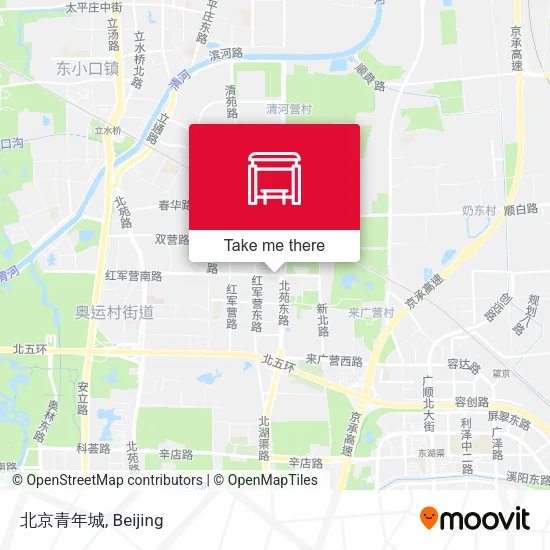 北京青年城 map