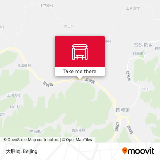 大胜岭 map