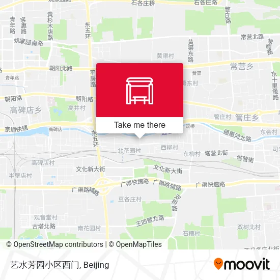 艺水芳园小区西门 map