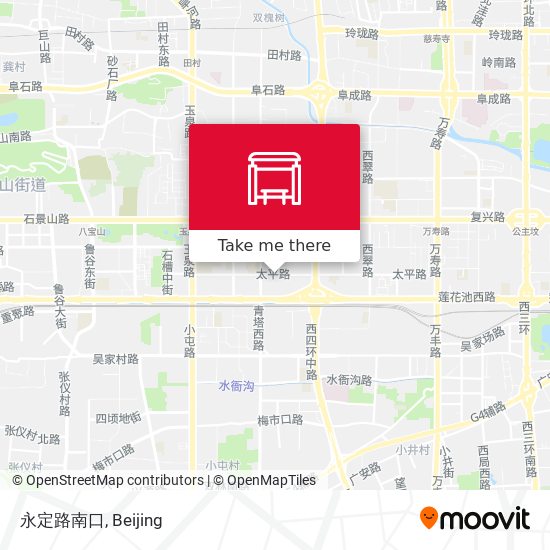 永定路南口 map
