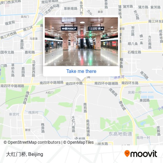 大红门桥 map