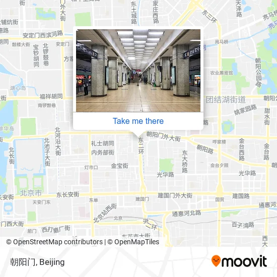 朝阳门 map