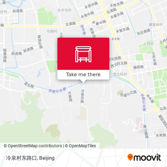 冷泉村东路口 map