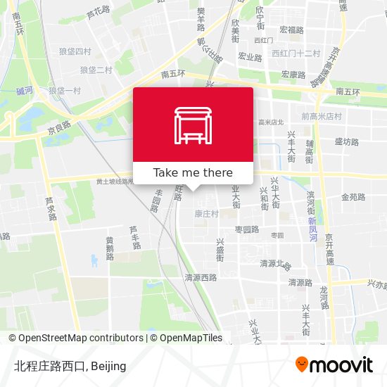 北程庄路西口 map