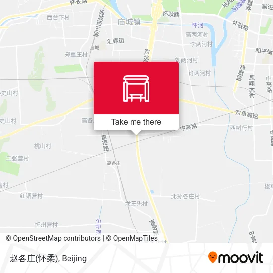 赵各庄(怀柔) map