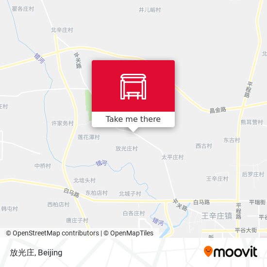 放光庄 map