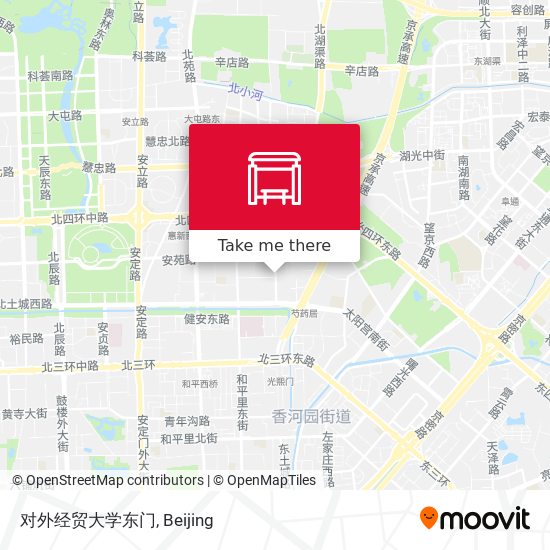 对外经贸大学东门 map