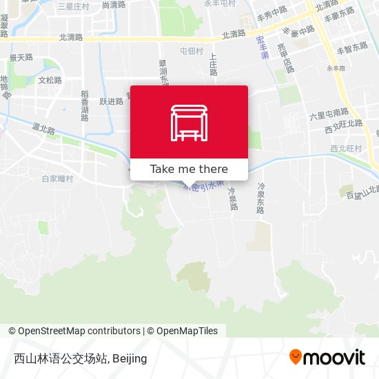 西山林语公交场站 map