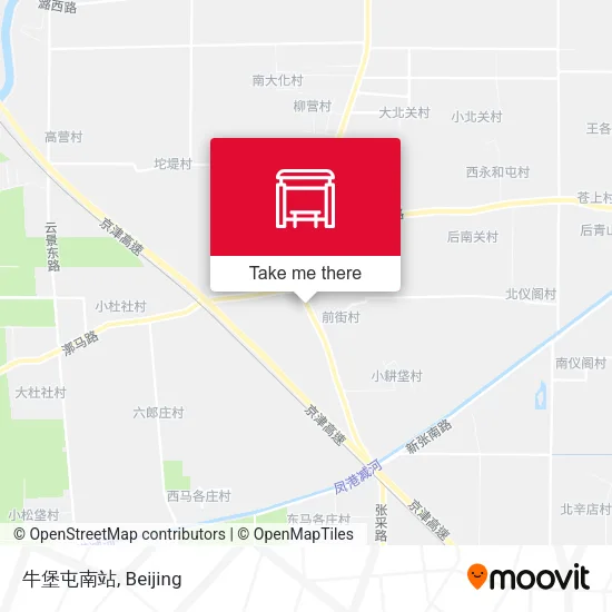 牛堡屯南站 map