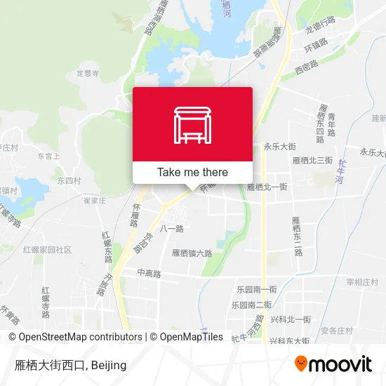 雁栖大街西口 map