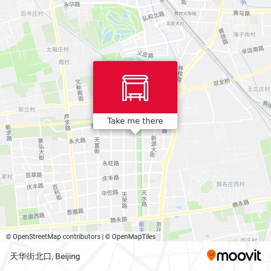 天华街北口 map