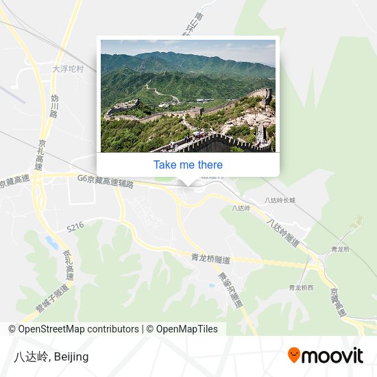 八达岭 map
