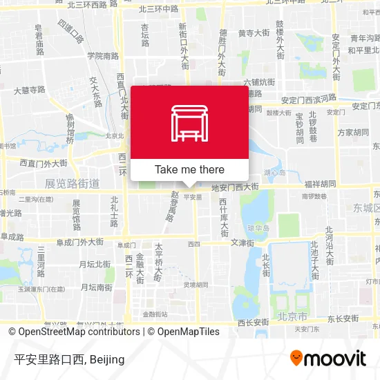 平安里路口西 map