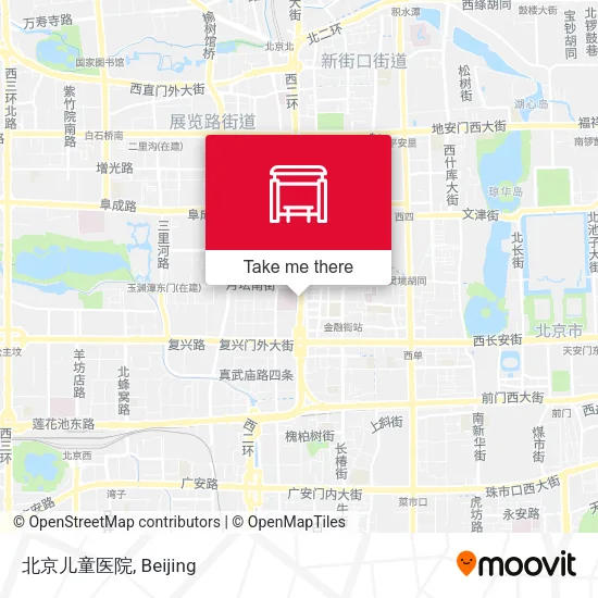 北京儿童医院 map