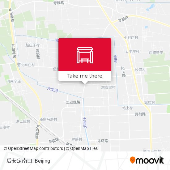 后安定南口 map