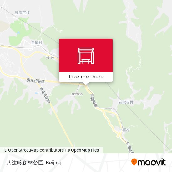 八达岭森林公园 map