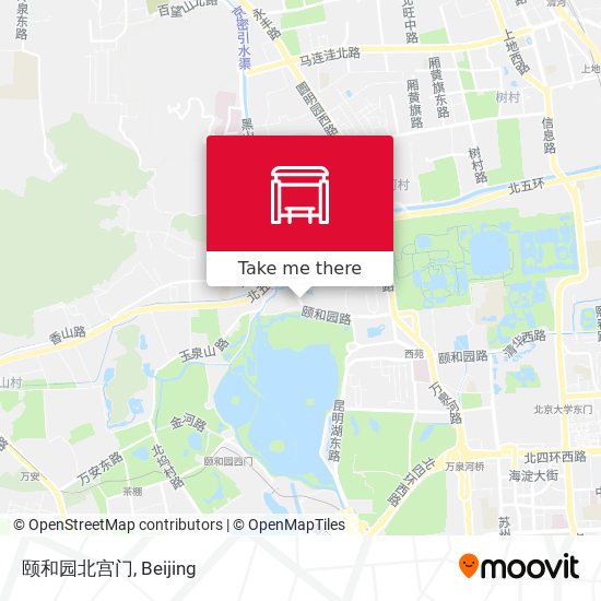 颐和园北宫门 map