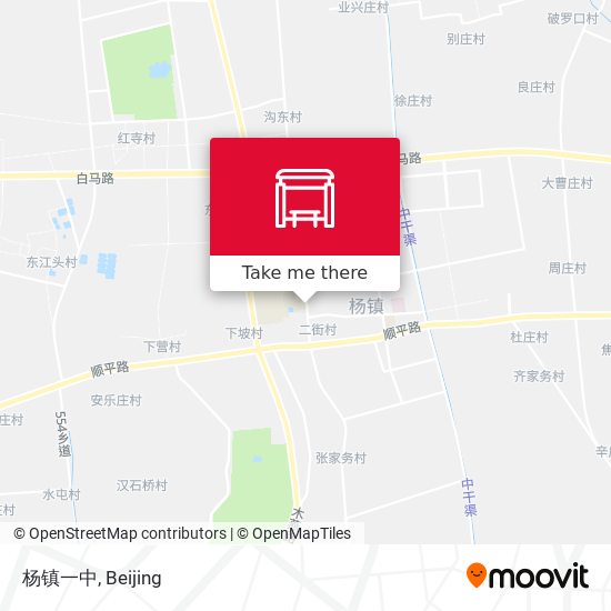 杨镇一中 map