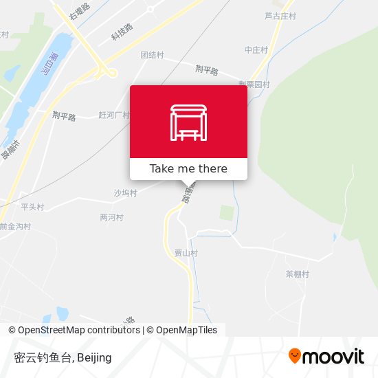 密云钓鱼台 map