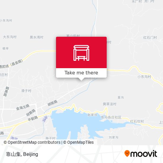 靠山集 map
