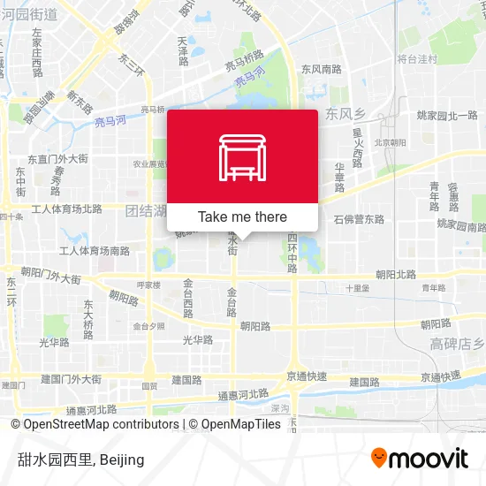 甜水园西里 map