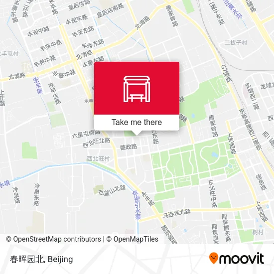 春晖园北 map