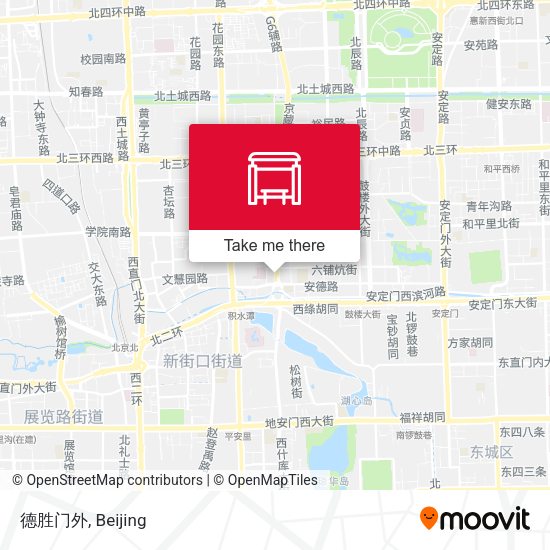德胜门外 map