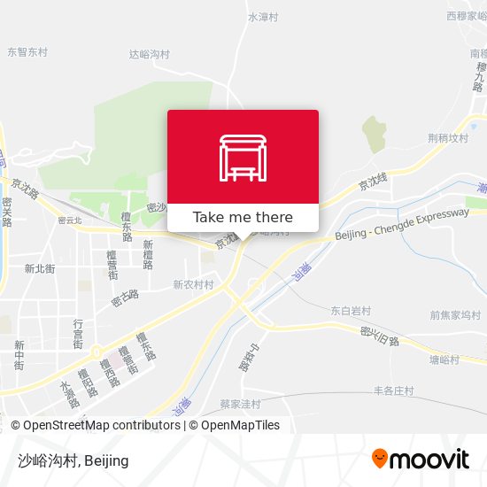 沙峪沟村 map