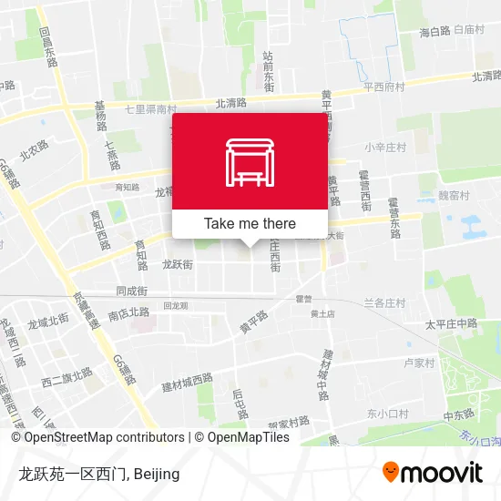 龙跃苑一区西门 map
