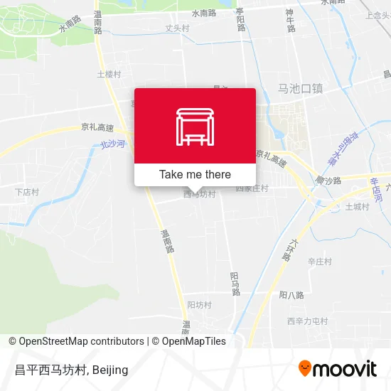 昌平西马坊村 map