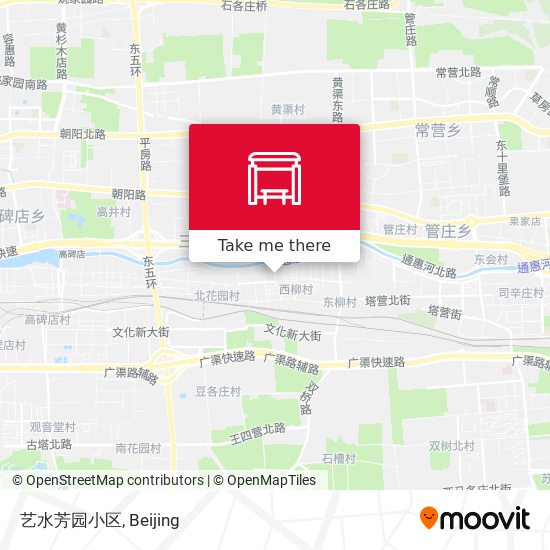 艺水芳园小区 map