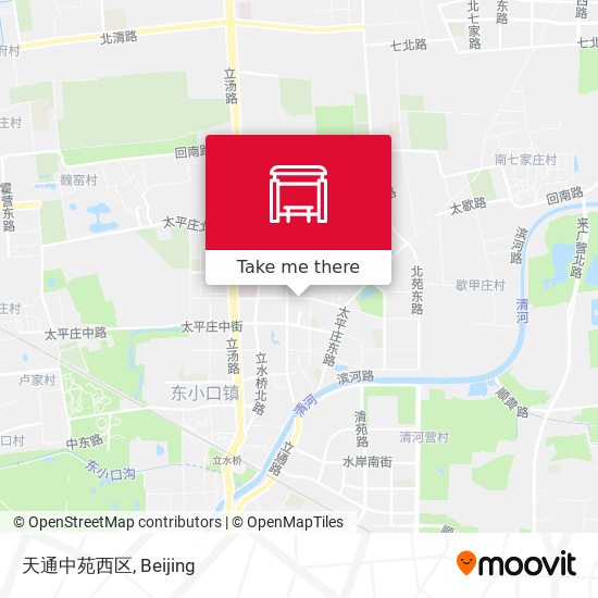 天通中苑西区 map