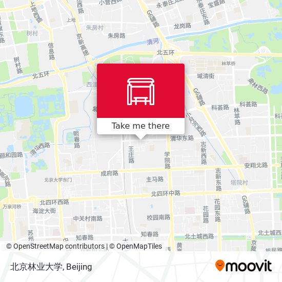 北京林业大学 map