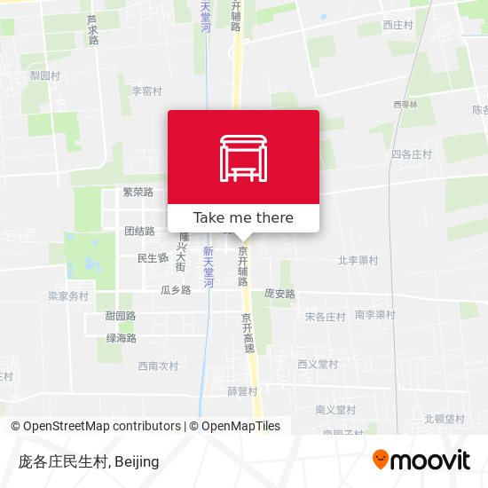 庞各庄民生村 map