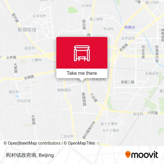 阎村镇政府南 map