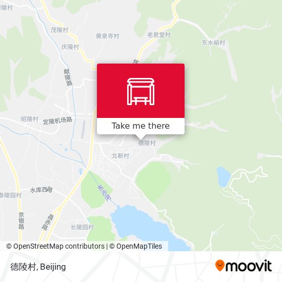 德陵村 map