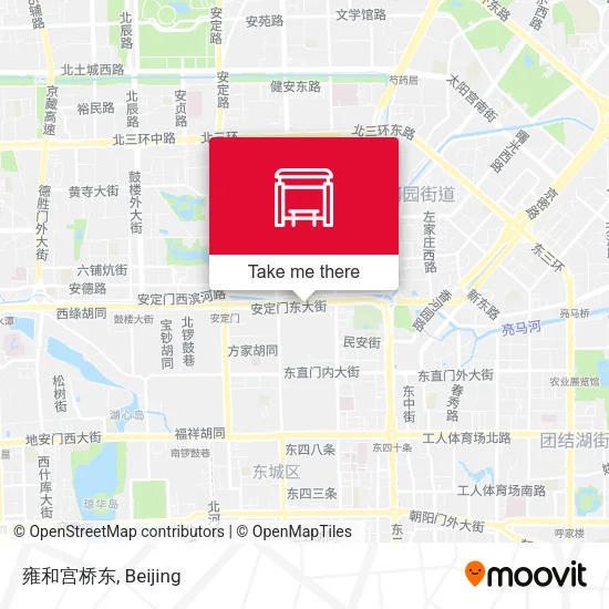 雍和宫桥东 map