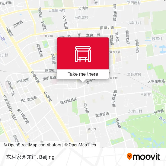 东村家园东门 map