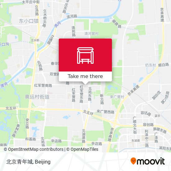 北京青年城 map