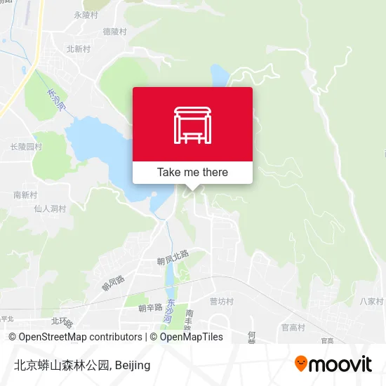 北京蟒山森林公园 map