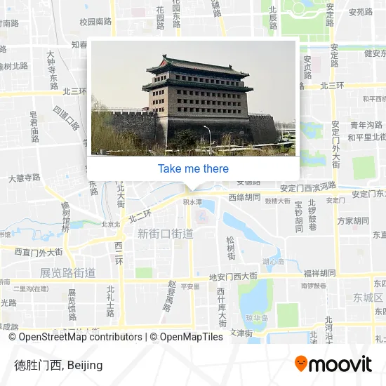 德胜门西 map