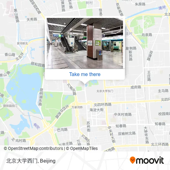 北京大学西门 map