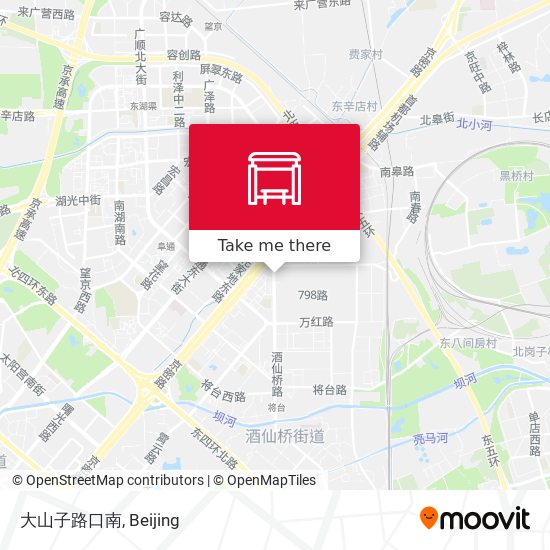 大山子路口南 map