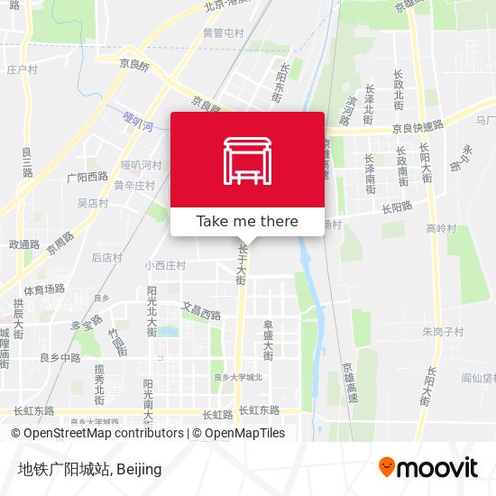 地铁广阳城站 map