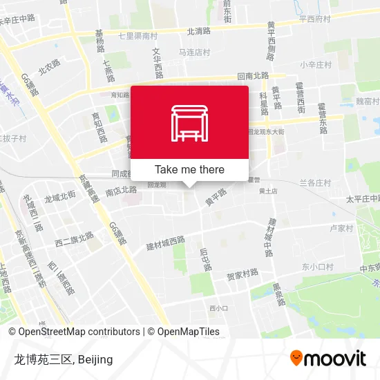 龙博苑三区 map